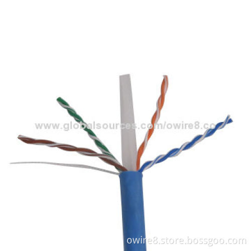 LAN UTP Cat6 Cable, 60 or 75°C Rated Temperature